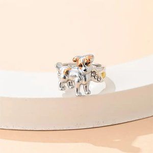 TERRIER DOG, Two-color Puppy, really Cute Animal Ring,  Dog ring Design... sz 7